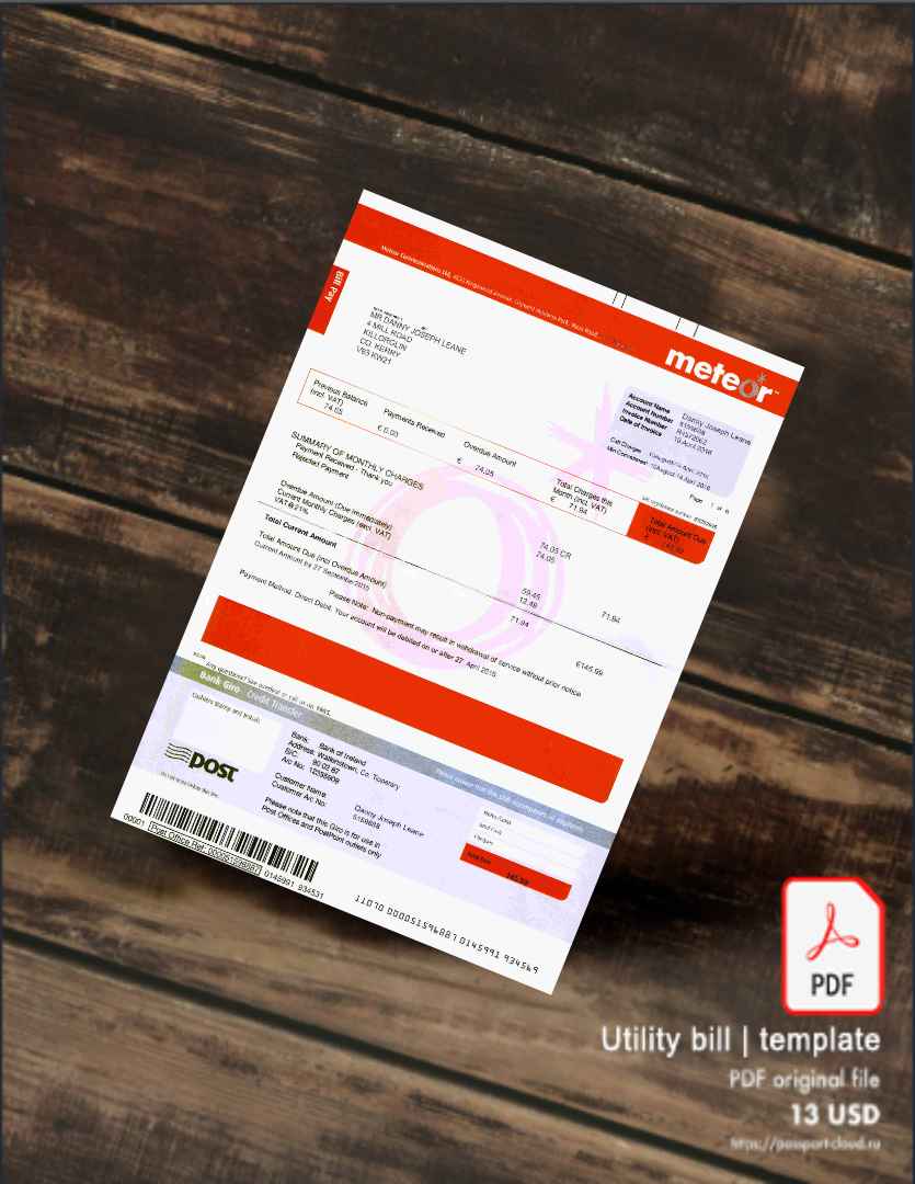 Utility bill | Albanian Power | Albania